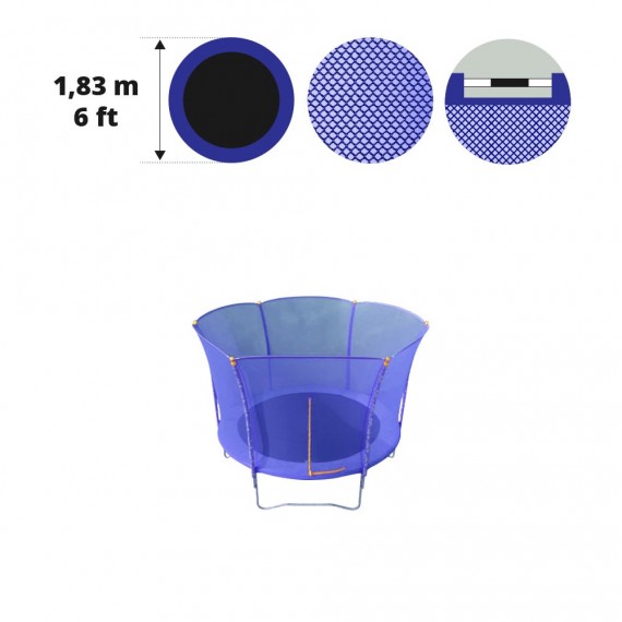 Filet textile pour trampoline Hop 180