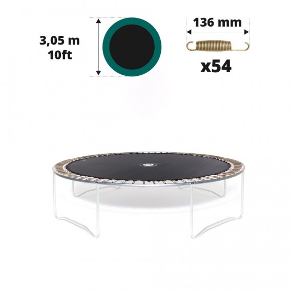Toile de saut pour trampoline Ø 305 à 54 ressorts 136 mm