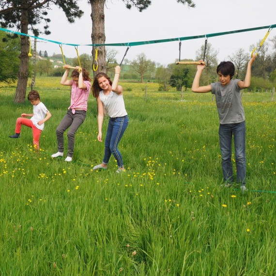 Ninja Slackline avec accessoires pour enfants Ninja Slackline avec accessoires pour enfants