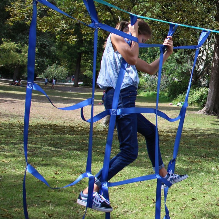 Cargo net for Ninjaline