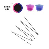 Fiberglass rods for 6ft. Hip/Hop trampoline  Ø 183