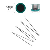Fiberglass rods for 6ft. Oxygen trampoline net Ø 183
