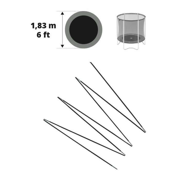 Arc en fibre de verre pour filet Initio Ø 183