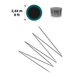Arc en fibre de verre pour filet Ø 244
