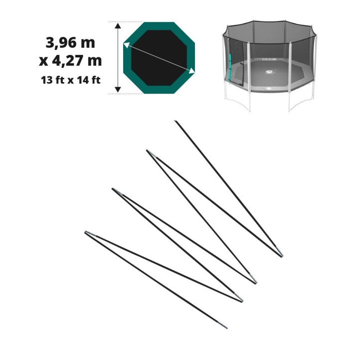 Arc en fibre de verre pour filet Waouuh 430