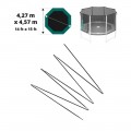 Fiberglass rods for 15ft. Waouuh 460 safety net Fiberglass rods for 15ft. Waouuh 460 safety net