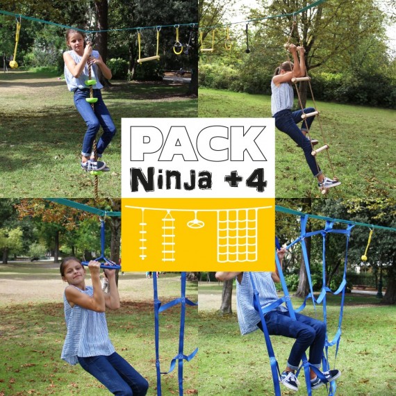 Pack 4 Accessoires Parcours Ninja