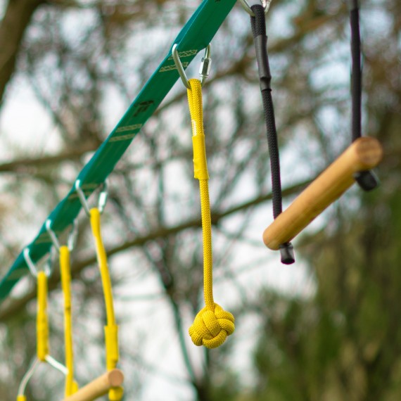 Ninja slackline rope ball