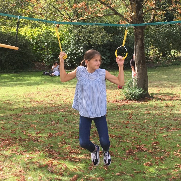 Monkey fist accessory for Ninja slackline