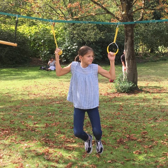 Ninja slackline ring