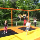 Aero 265 squares battery of trampolines