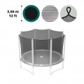 12ft trampoline net with straps