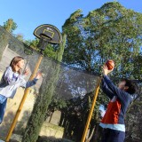 accessoire de jeu pour trampoline, panier de basket