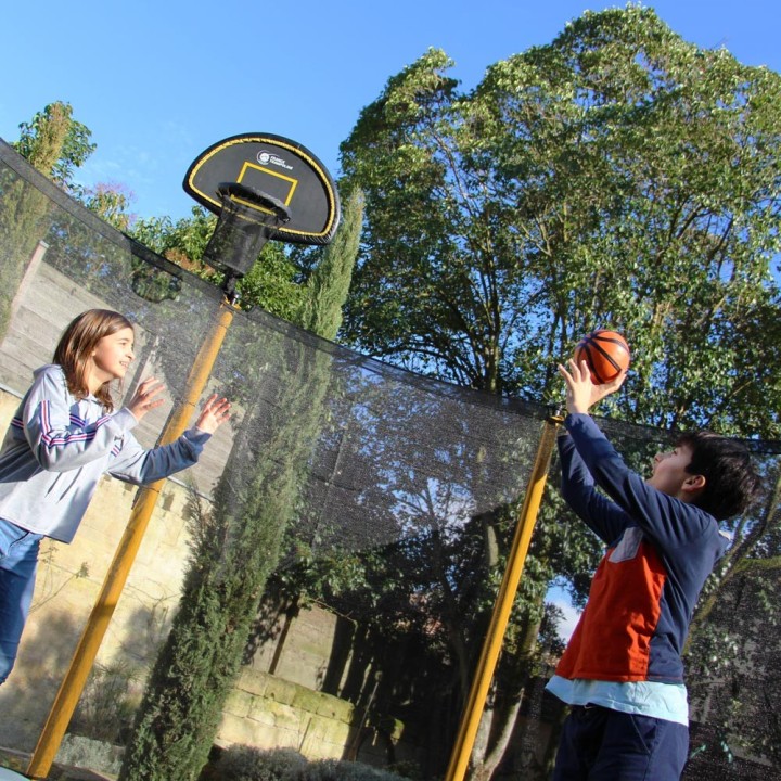 accessoire de jeu pour trampoline, panier de basket