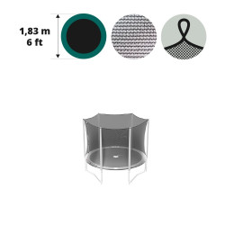 6ft trampoline net with straps