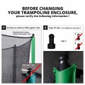 Filet textile pour trampoline Ø 305 à 6 montants avec sangles Filet textile pour trampoline Ø 305 à 6 montants avec sangles