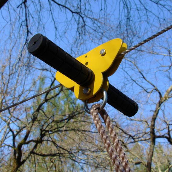 Pulley for zip line 