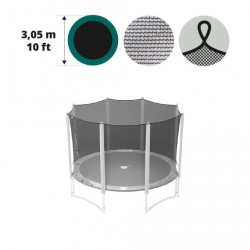 Filet textile pour trampoline Ø 305 à 8 montants avec sangles Filet textile pour trampoline Ø 305 à 8 montants avec sangles