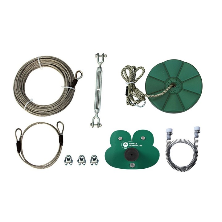 Tyrolienne de jardin en kit
