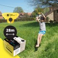 Garden zip line of 28m 