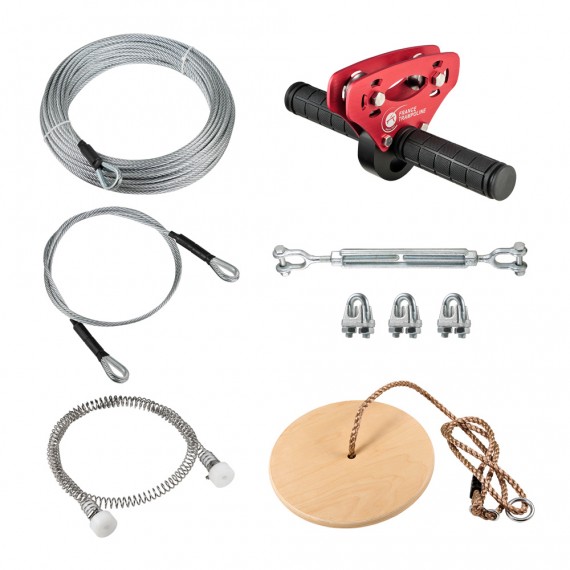 Garden zip line kit