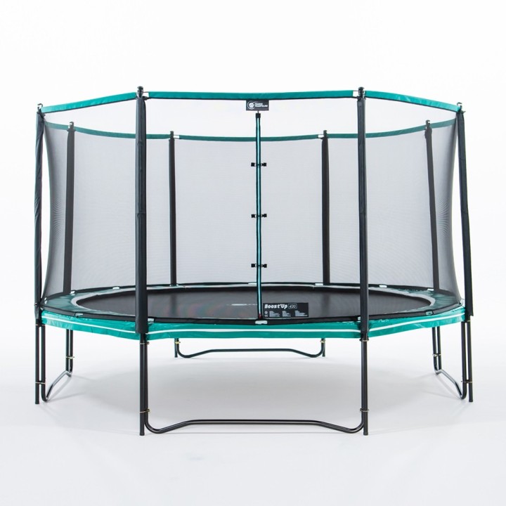 14ft Boost'Up 430 trampoline with safety enclosure