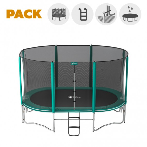 Trampoline 12ft Ovalie 360 - Pack XXL Trampoline 12ft Ovalie 360 - Pack XXL