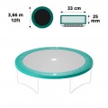 12ft green frame pad