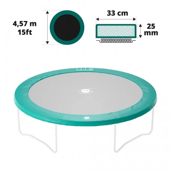 15ft green frame pad