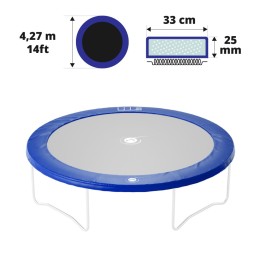 14ft blue frame pad