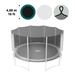 Filet textile pour trampoline Ø 488 avec sangles