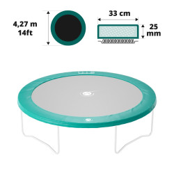 14ft green frame pad