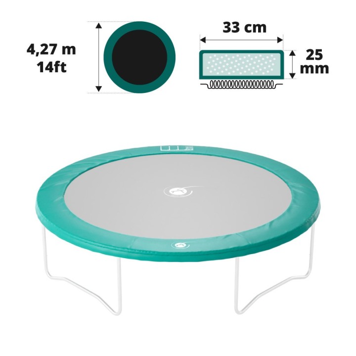 14ft green frame pad