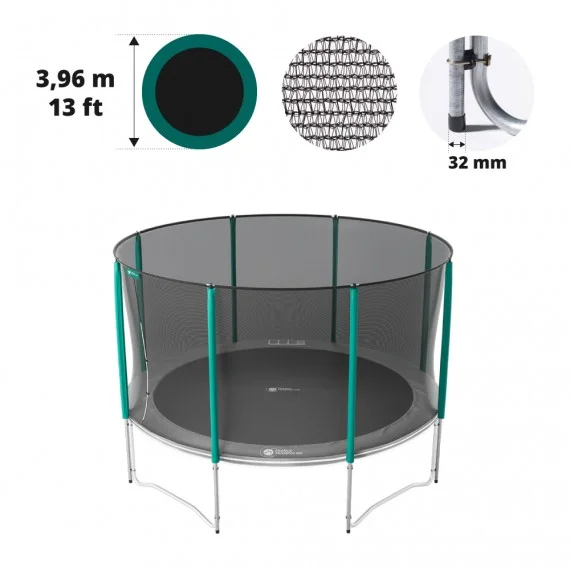 13ft trampoline net for 8 posts