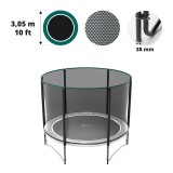 10ft. Premium net for Booster 300 trampoline with 6 posts