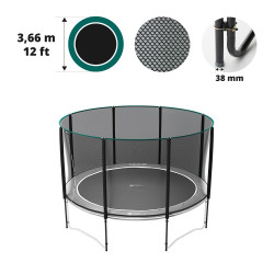Filet premium avec 8 montants pour trampoline Ø 366 Filet premium avec 8 montants pour trampoline Ø 366