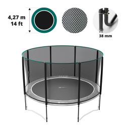 Filet premium avec 8 montants pour trampoline Ø 427 Filet premium avec 8 montants pour trampoline Ø 427