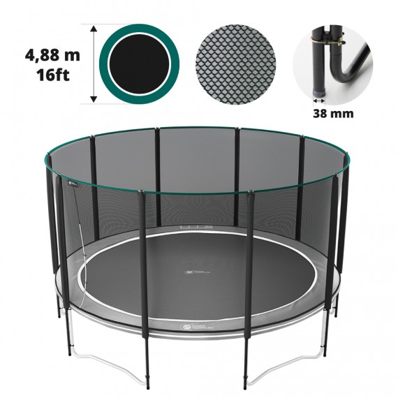 16ft Premium trampoline net for 10 posts