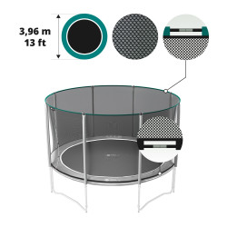 Premium 13ft black trampoline net for 390 trampoline Premium 13ft black trampoline net for 390 trampoline
