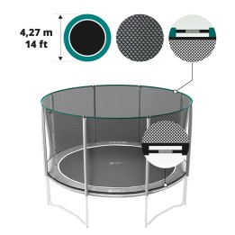 Filet textile premium pour trampoline Boost'Up Ø 427