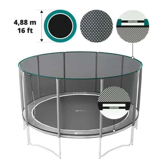 Premium 16ft trampoline net for 490 trampoline