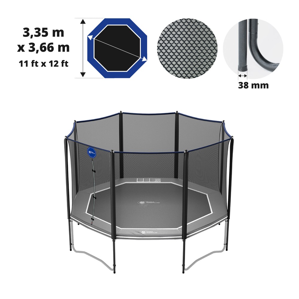 vliegtuig Ongeautoriseerd bevel Enclosure for your recreational Octopulse 360 trampoline.