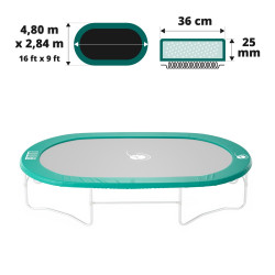 16ft Ovalie frame pad