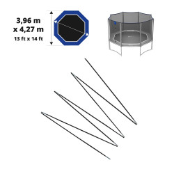 Set of fibreglass bows for Octopulse net 360 - Ø12 mm