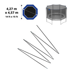 Lot d'arcs en fibre de verre pour filet Octopulse 460 - Ø12mm