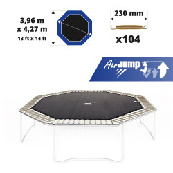 Toile de saut AirJump pour trampoline Waouuh - Octopulse 430 à 104 ressorts 230 mm