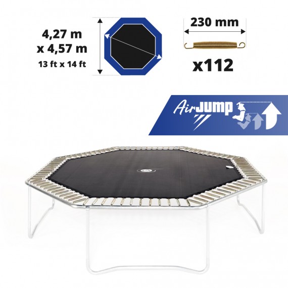 Toile de saut AirJump pour trampoline Waouuh - Octopulse 460 à 112 ressorts 230 mm