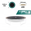 10ft trampoline jumping mat for 66 springs of 210 mm