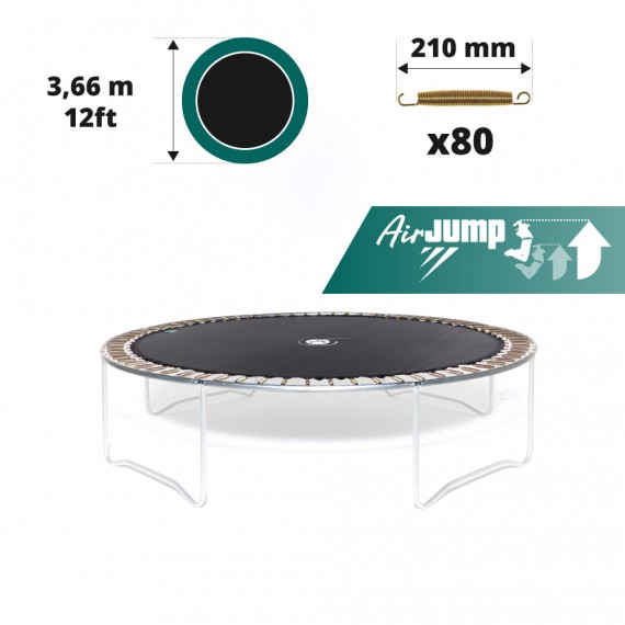 Toile de saut pour trampoline Ø366 à 80 ressorts 210 mm