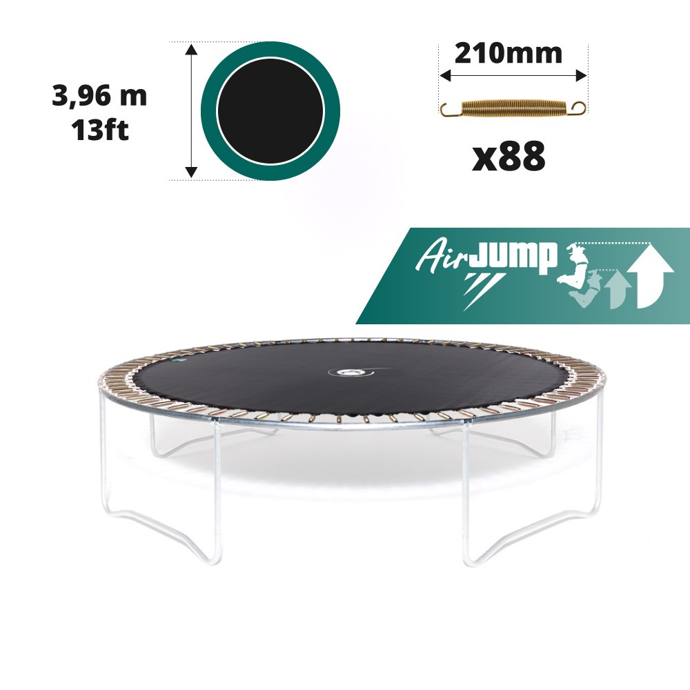 Jumping pad AIR JUMP 3.96 m trampoline for 88 springs of 210 mm.